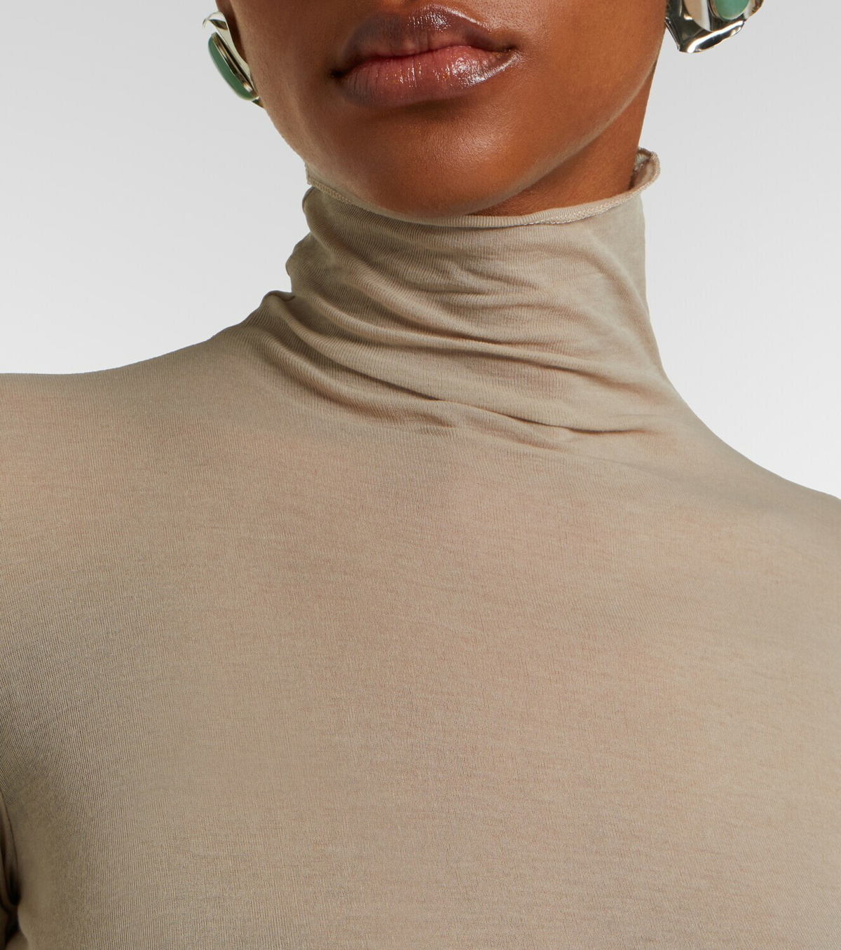 Mugler Cotton jersey gown
