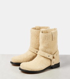 Loewe Campo brushed suede biker boots