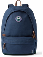 Polo Ralph Lauren - Wimbledon Logo-Appliquéd Leather-Trimmed Canvas Backpack