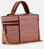 Stella McCartney Falabella raffia-effect vanity bag