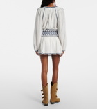 Marant Etoile Picadilia embroidered cotton miniskirt