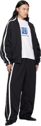VETEMENTS Black & White Oval Logo Gym Jacket