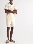 Mr P. - Organic Cotton-Terry Drawstring Shorts - Neutrals
