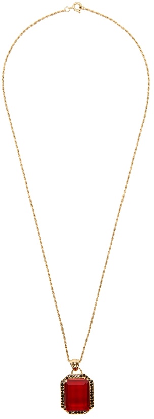 Photo: Ernest W. Baker SSENSE Exclusive Gold & Red Stone Necklace