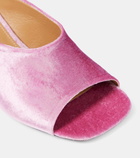 Dries Van Noten 65 velvet mules