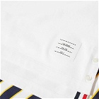 Thom Browne Men's Tie Stripe Pocket T-Shirt in White