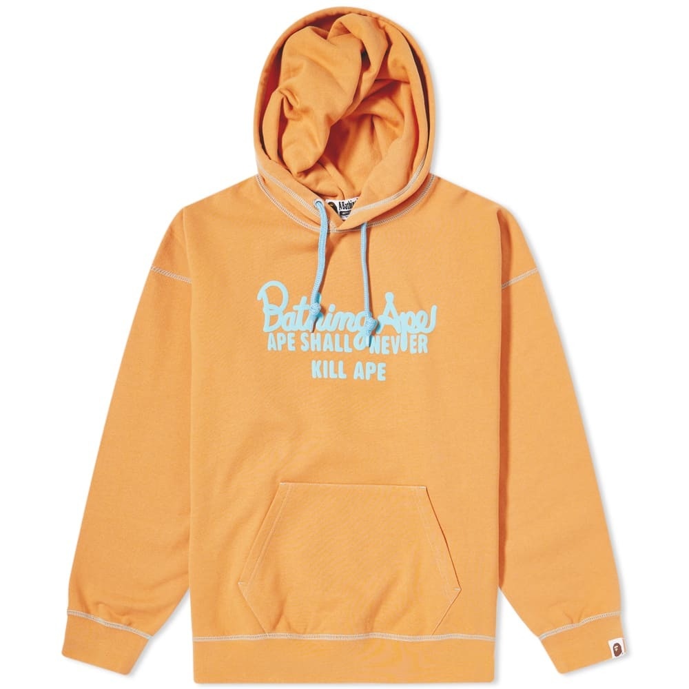 A Bathing Ape Colour Stitching Oversized Pullover Hoody