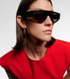 Alaïa Lettering Logo flat-top sunglasses