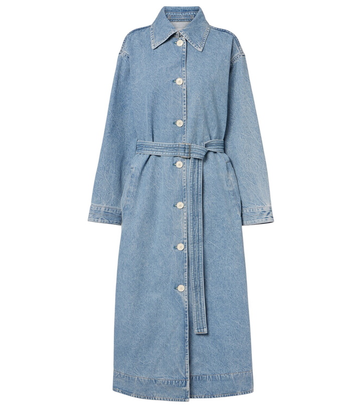 Photo: Agolde Denim wrap coat