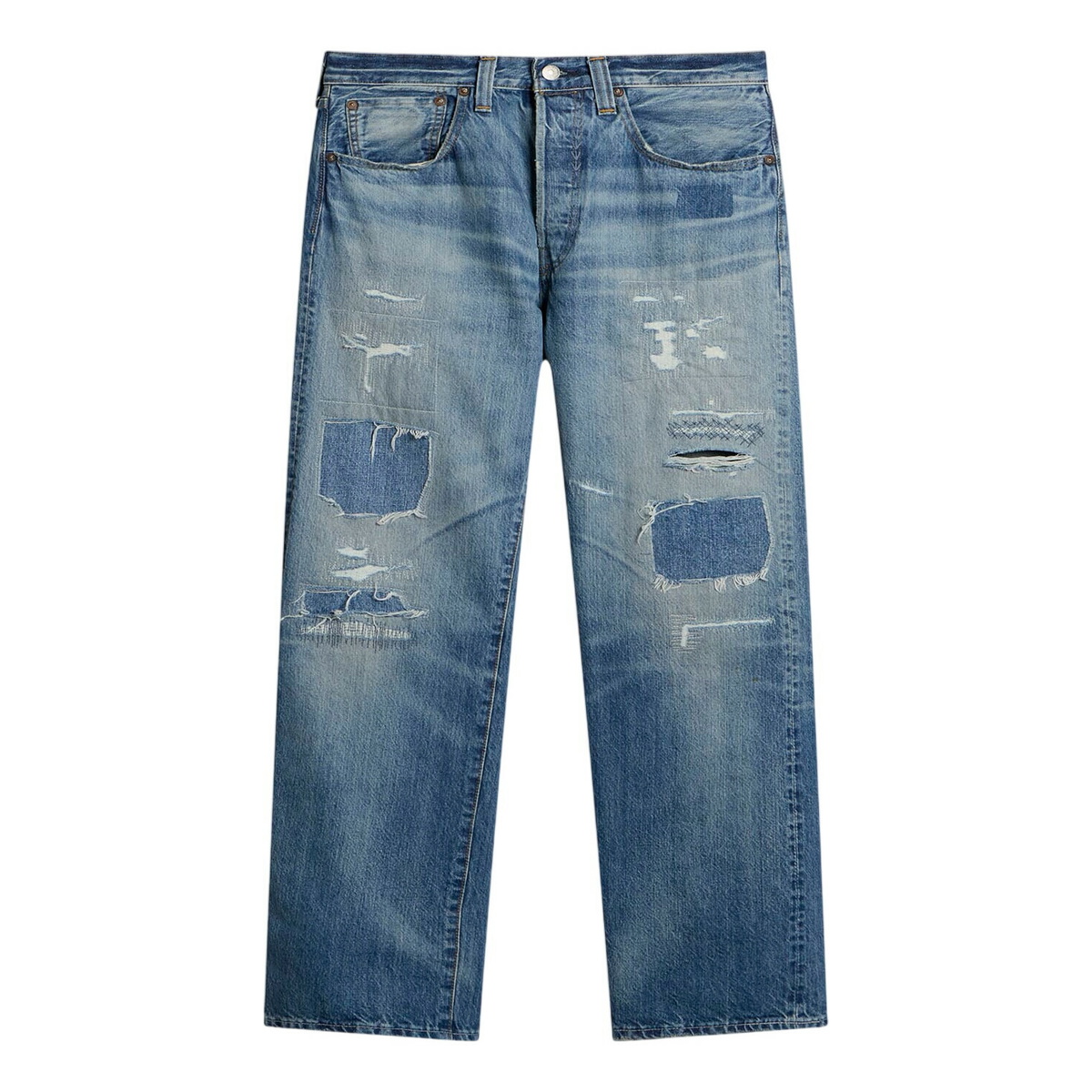 Levi's Men's Levis x McLaren Heritage 501 Jeans in Blue Levi's Red