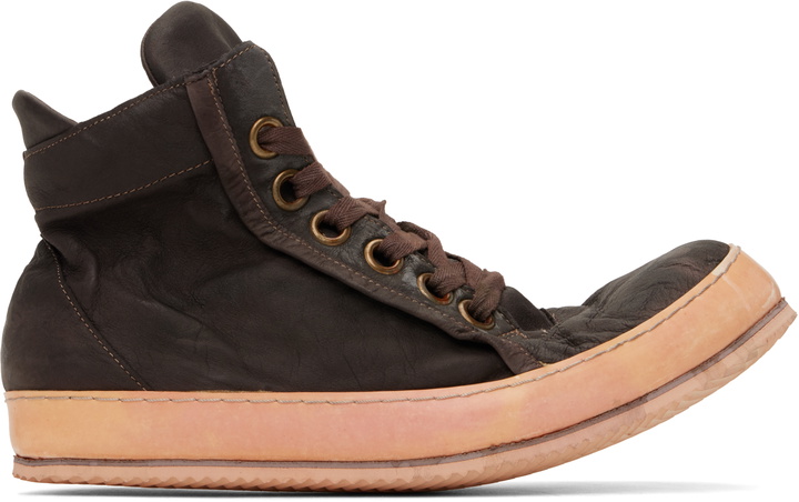 Photo: A Diciannoveventitre SSENSE Exclusive Brown Classic 019 Sneakers