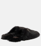 Gucci Horsebit shearling slippers