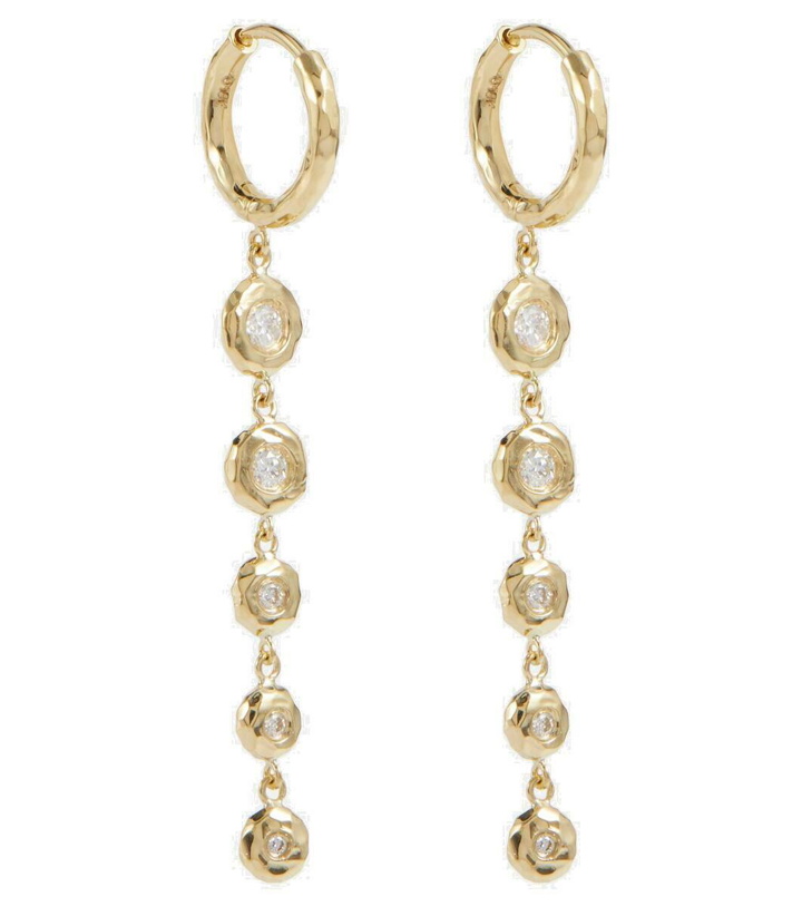 Photo: Octavia Elizabeth Charmed Micro Gabby 18kt gold earrings with diamonds