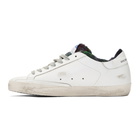 Golden Goose White Check Sock Superstar Sneakers