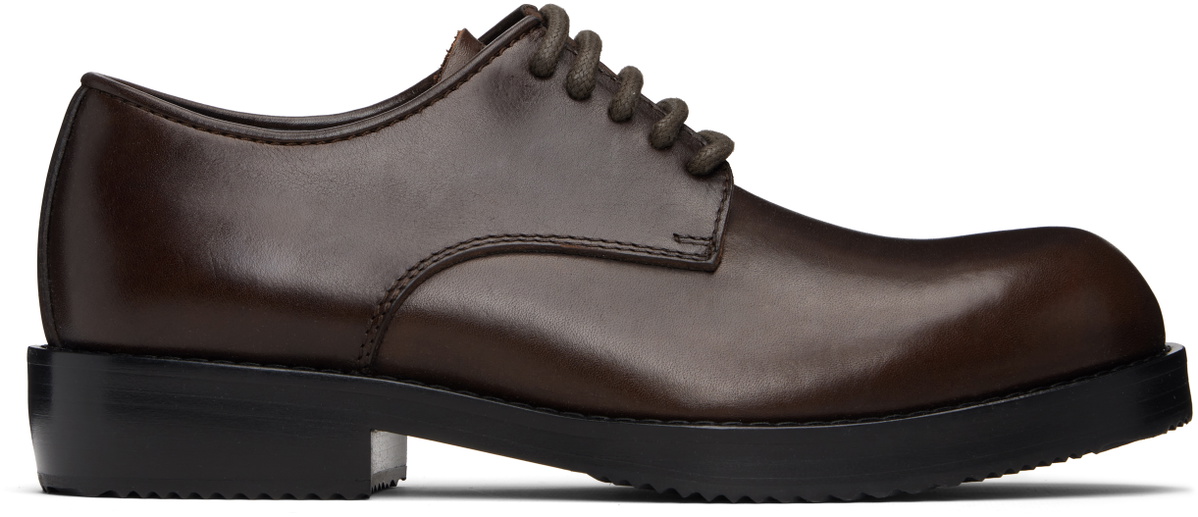 Dries Van Noten Brown Leather Derbys