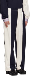 SC103 Off-White & Navy Leap Sweatpants