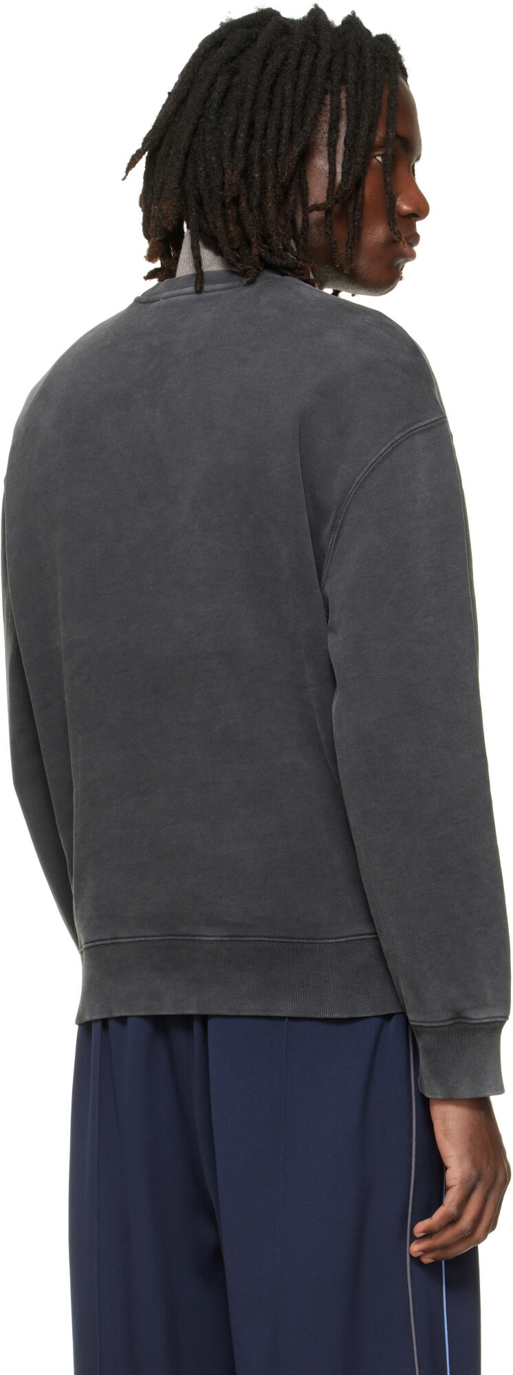 Maison Kitsuné Gray Fox Head Faded Comfort Sweatshirt