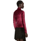 Kenzo Red Limited Edition Holiday Gathered Turtleneck