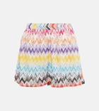 Missoni Mare Zig-zag high-rise wide-leg shorts
