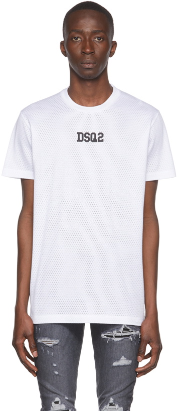 Photo: Dsquared2 White Cotton T-Shirt