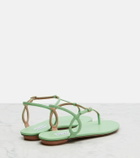 Aquazzura Almost Bare leather thong sandals