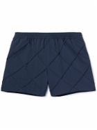 Bottega Veneta - Straight-Leg Short-Length Tech-Faille Swim Shorts - Blue
