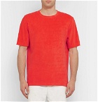 Theory - Structure Pima Cotton-Terry T-Shirt - Bright orange