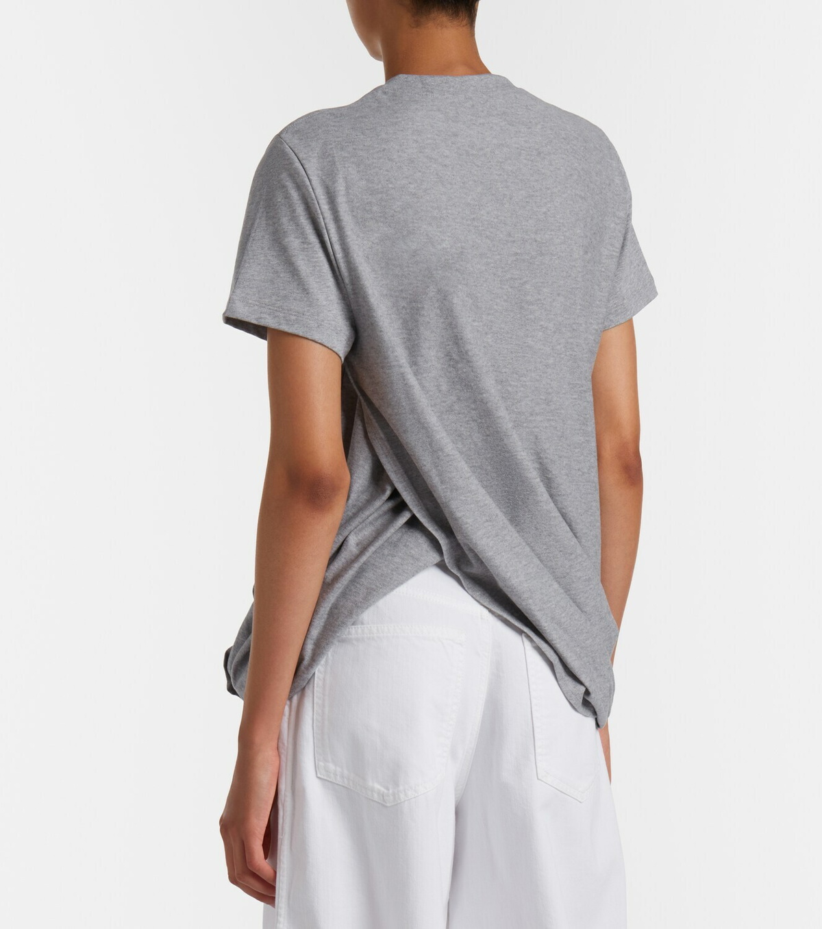 Loewe Double L draped cotton jersey T-shirt