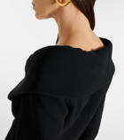 Alessandra Rich Off-shoulder wool jacket