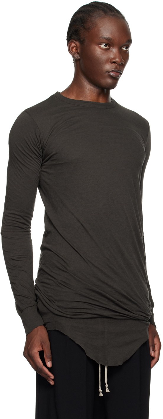 【関税込み】Rick Owens グレー Porterville  Tシャツ Rick Owens Gray Porterville Tommy T-Shirt Rick Owens