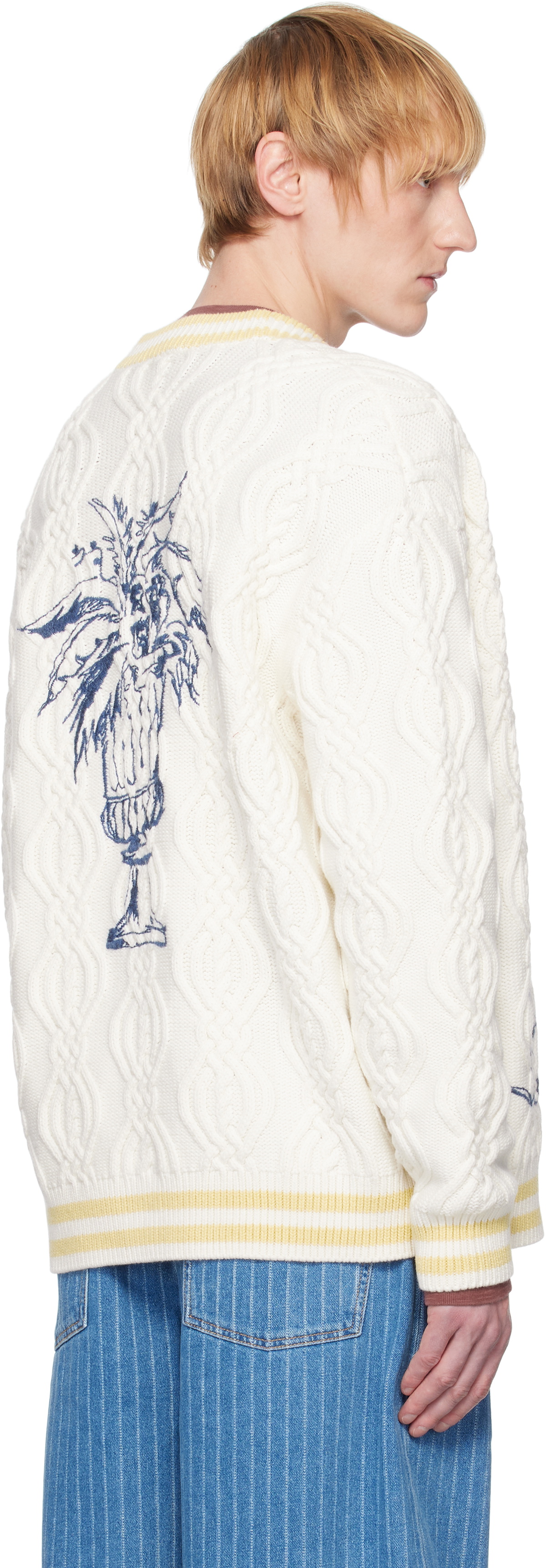 Drôle De Monsieur Off-White 'Le Cardigan Médicis' Cardigan
