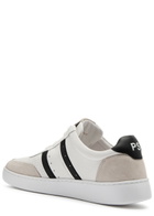 Paul Smith Amos Panelled Leather Sneakers Off White