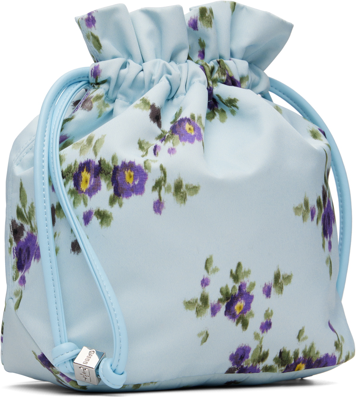GANNI Blue Printed Pouch