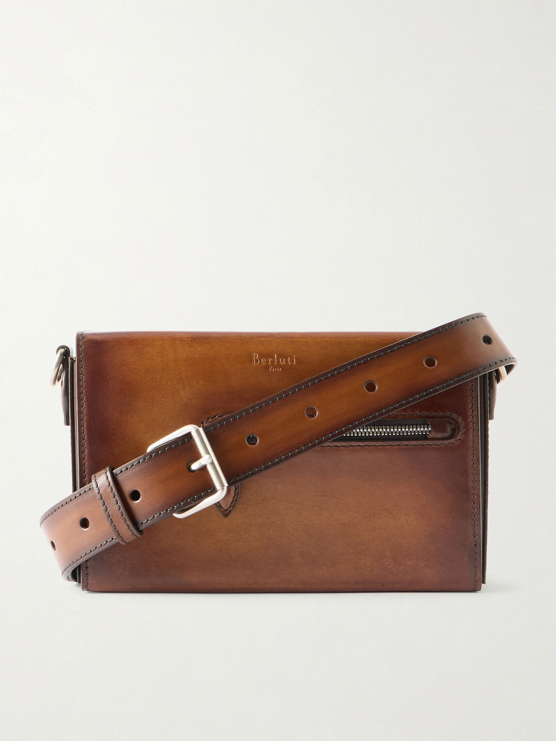 Berluti - Jour de Poche Venezia Leather Messenger Bag