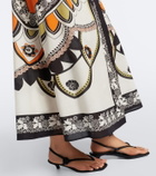 La DoubleJ Sarong printed cotton muslin wrap skirt