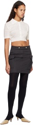 System Gray Cargo Pocket Miniskirt