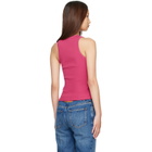 Givenchy Pink Slim Fit 'Givenchy Paris' Tank Top