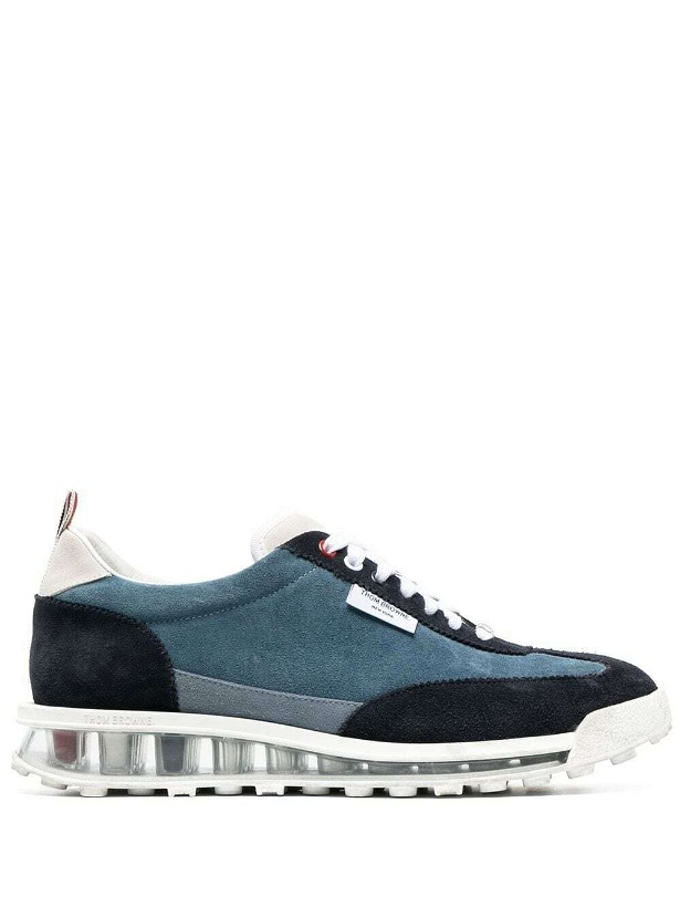 Photo: THOM BROWNE - Leather Sneakers