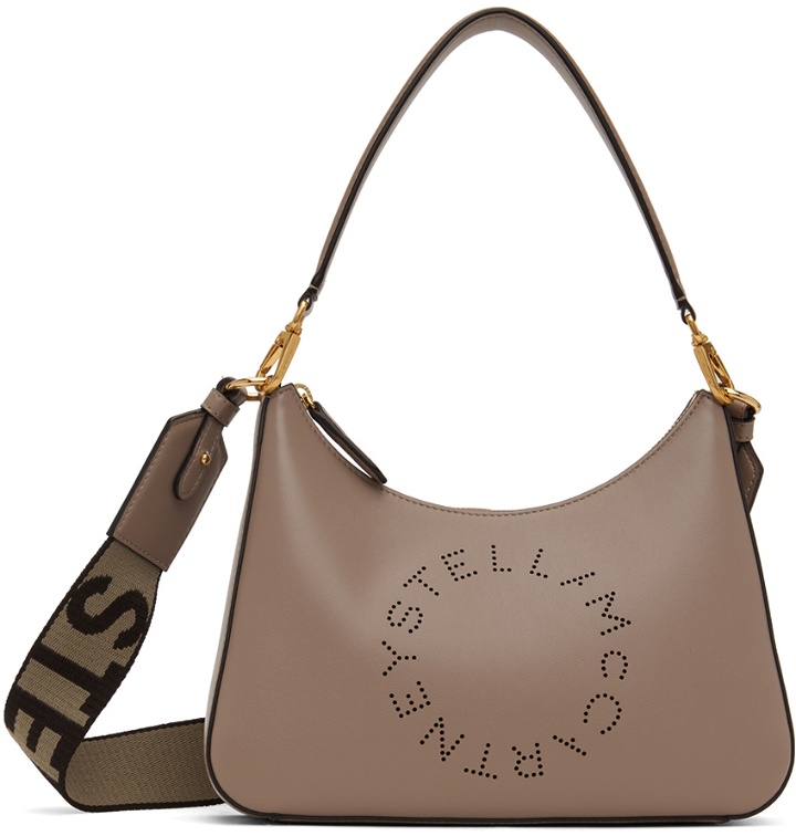 Photo: Stella McCartney Taupe Logo Small Shoulder Bag