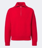 Jil Sander Wool half-zip sweater