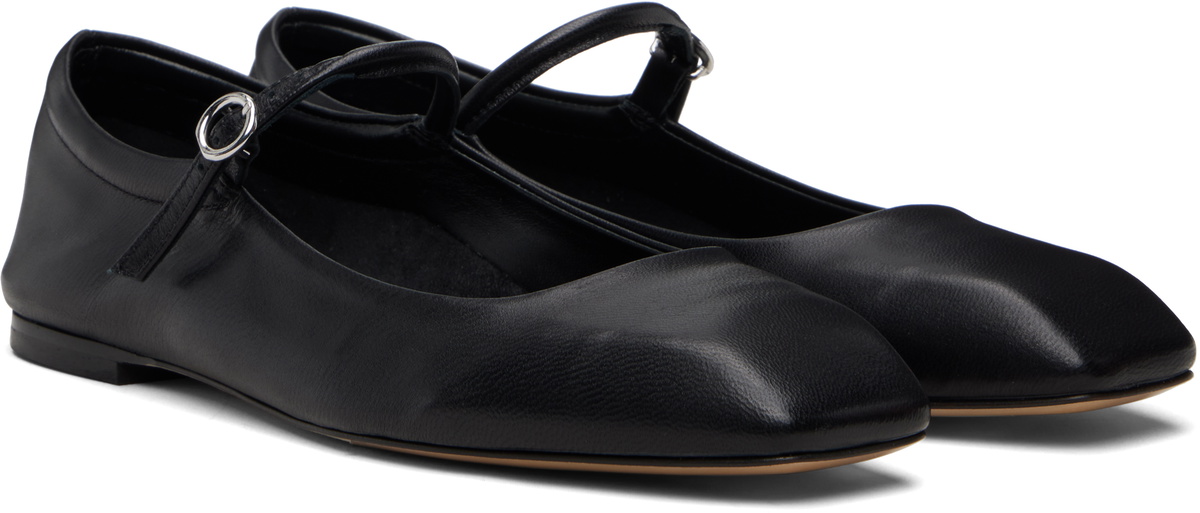 Aeyde Black Uma Mary-Jane Flats