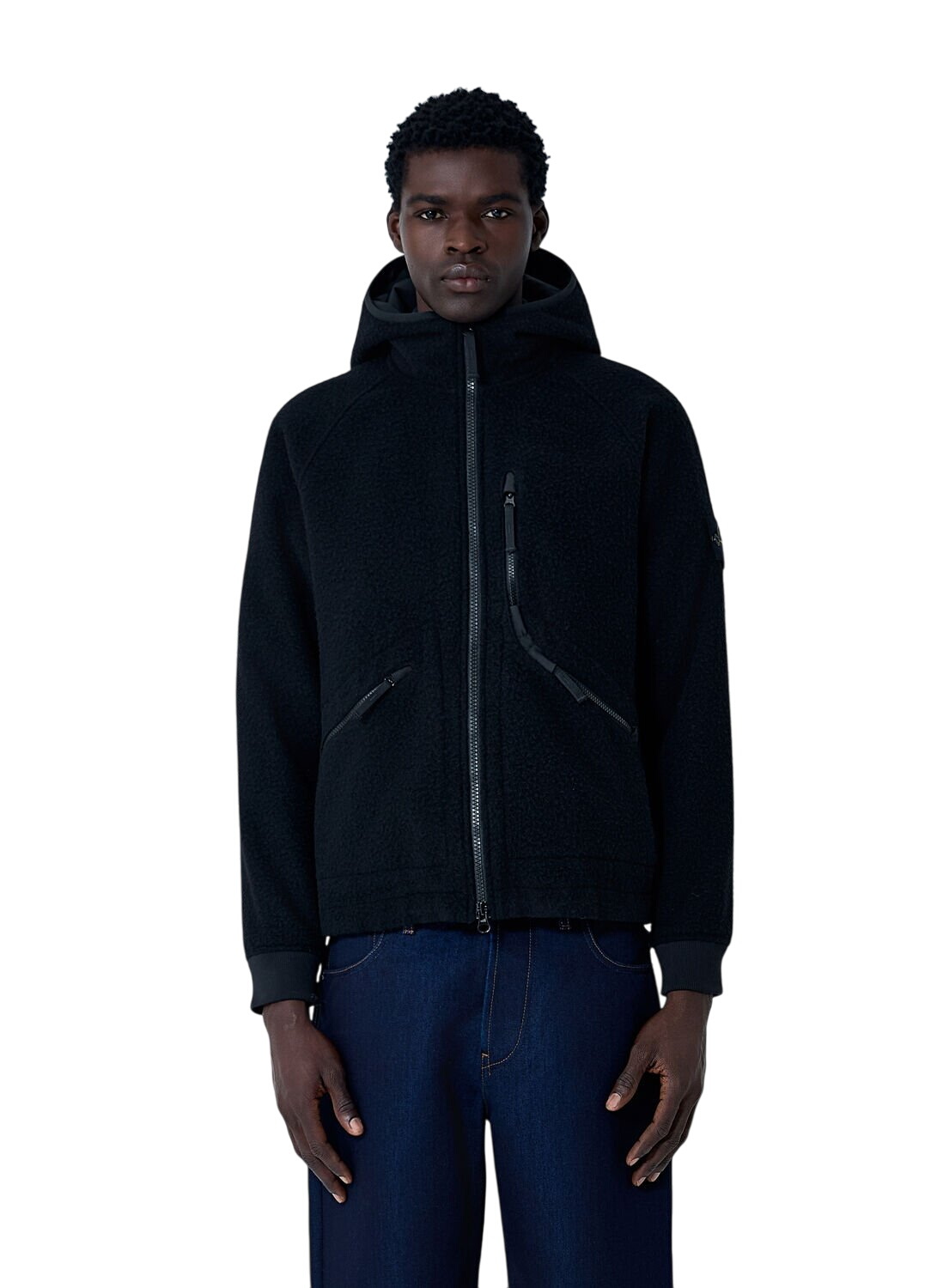 Stone Island Nylon Metal Flock Hooded Jacket Stone Island