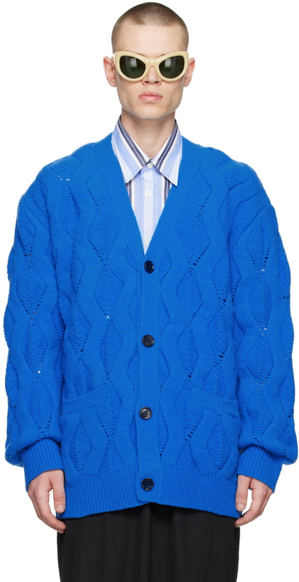 Photo: Dries Van Noten Blue Milton Cardigan