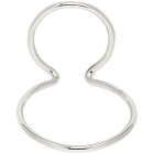 Saskia Diez Silver Wire Bold Double Ear Cuff