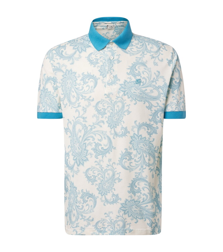 Photo: Etro Roma paisley cotton polo shirt