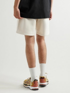 adidas Originals - Straight-Leg Logo-Embroidered Cotton-Jersey Drawstring Shorts - White