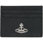 Vivienne Westwood Black Orb Flat Card Holder