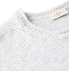 Altea - Dégradé Cotton and Linen-Blend Sweater - Blue