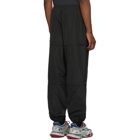 Balenciaga Black Technical Micro Faille Zipped Track Pants