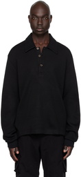 Our Legacy Black Ile Piquet Polo